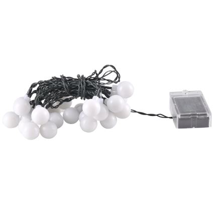 LED RGB Saulės grandinė PARTY 30xLED/1,2V 400 mAh 3,9 m IP44