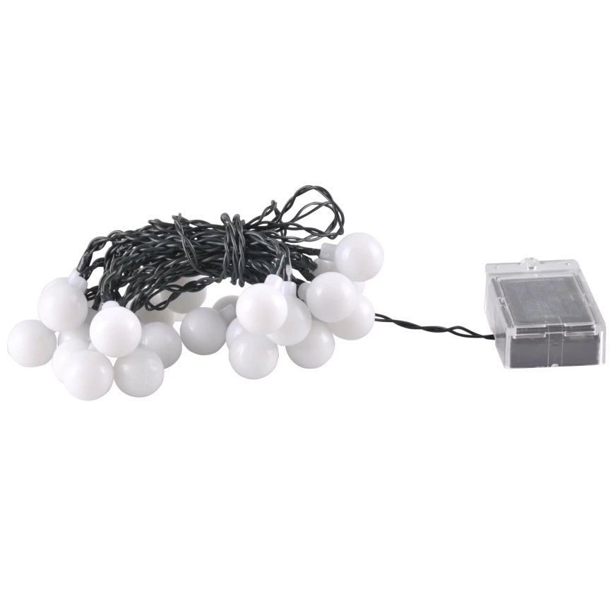 LED RGB Saulės grandinė PARTY 30xLED/1,2V 400 mAh 3,9 m IP44