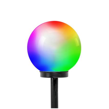 LED RGB saulės lempa SPHERE LED/1,2 V IP44 200 mAh Ø 20 cm
