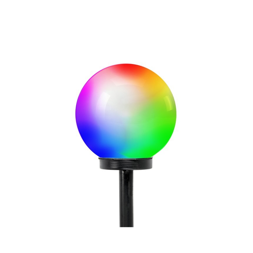 LED RGB saulės lempa SPHERE LED/1,2 V IP44 200 mAh Ø 20 cm