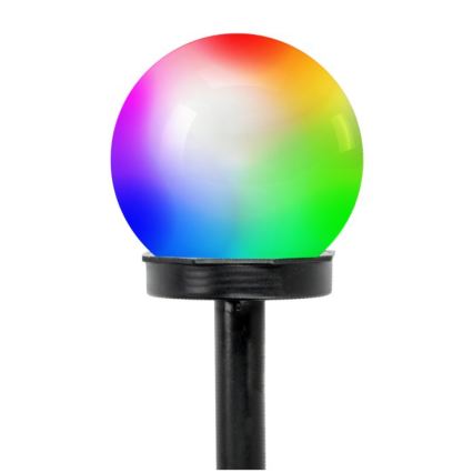 LED RGB saulės lempa su jutikliu SPHERE LED/1,2V IP44 40 mAh Ø 10 cm