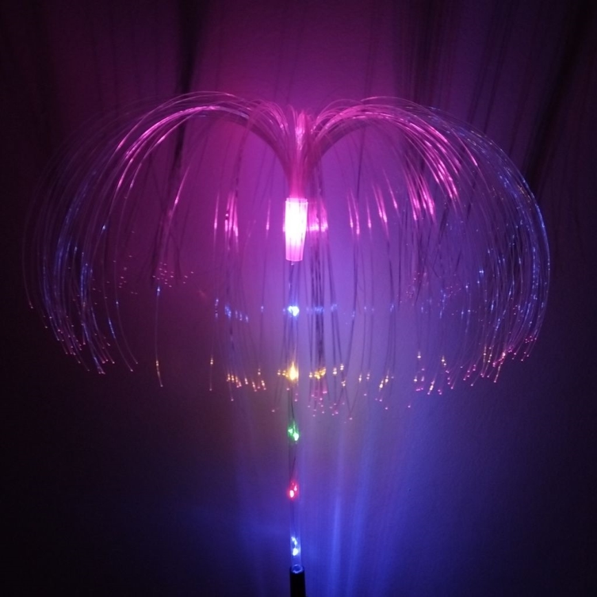 LED RGB saulės šviestuvas LED/1,2V 300 mAh IP44 juodas