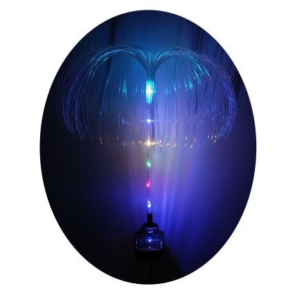 LED RGB saulės šviestuvas LED/1,2V 300 mAh IP44 juodas