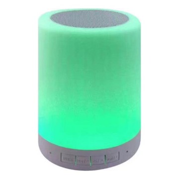 LED RGB stalinis šviestuvas su garsiakalbiu LED/5V