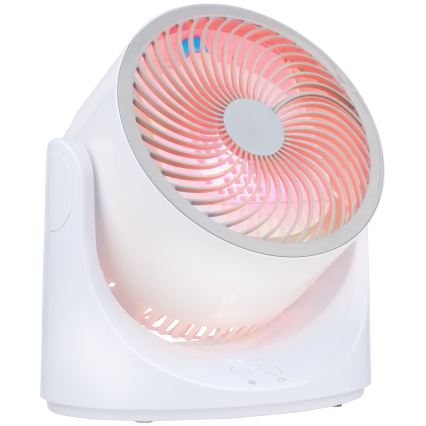 LED RGB stalinis ventiliatorius su rūko efektu 5V