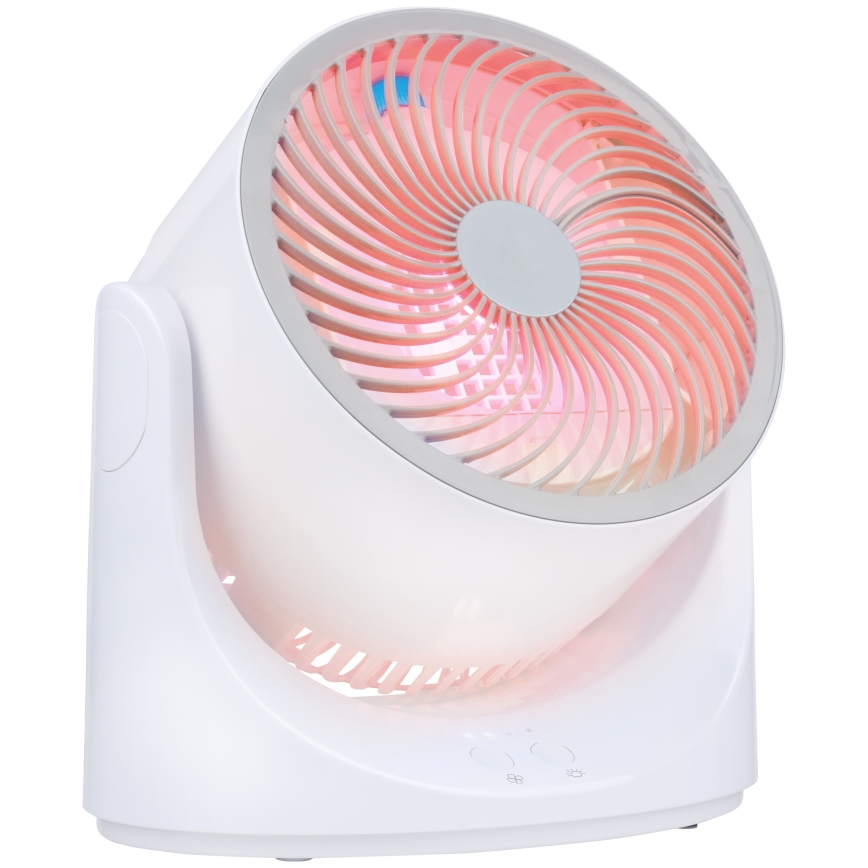 LED RGB stalinis ventiliatorius su rūko efektu 5V