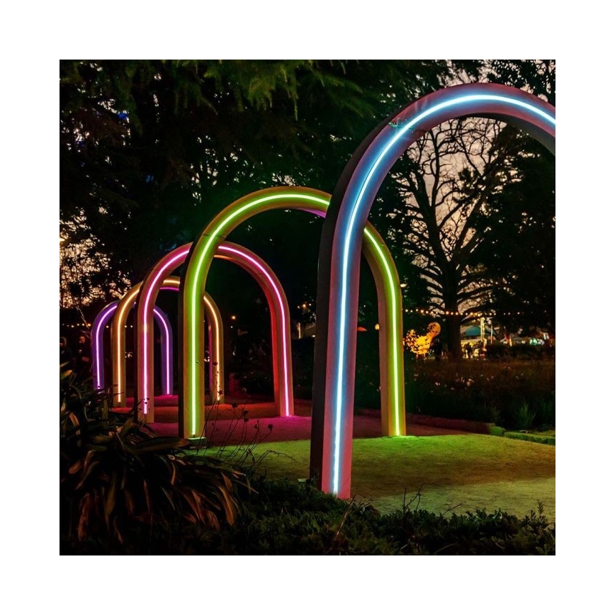 LED RGB šviesos reguliavimas saulės juostelė LED/1,2W/3,7V IP67 5m + nuotolinio valdymo pultas