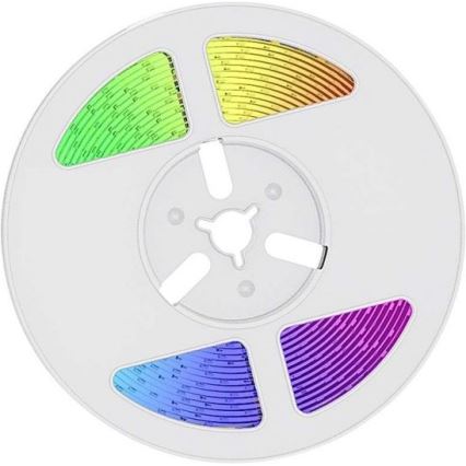 LED RGB šviesos reguliavimas saulės juostelė LED/1,2W/3,7V IP67 5m + nuotolinio valdymo pultas