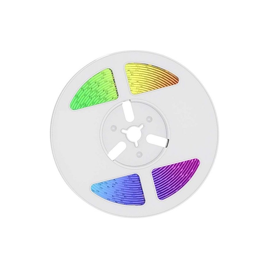 LED RGB šviesos reguliavimas saulės juostelė LED/1,2W/3,7V IP67 5m + nuotolinio valdymo pultas
