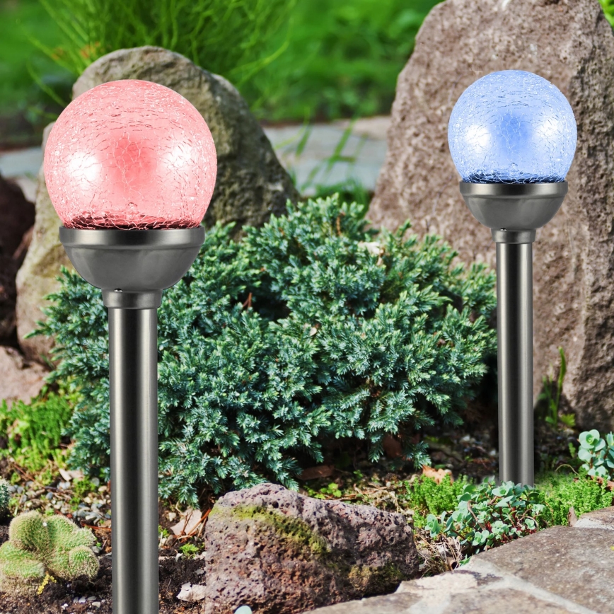 LED RGB šviestuvas, įkraunamas saulės energija LED/0,04W/1,2V 600 mAh IP44
