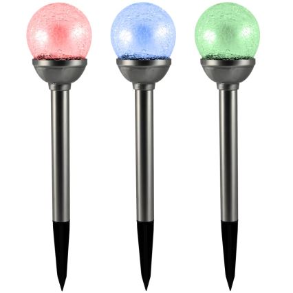 LED RGB šviestuvas, įkraunamas saulės energija LED/0,04W/1,2V 600 mAh IP44