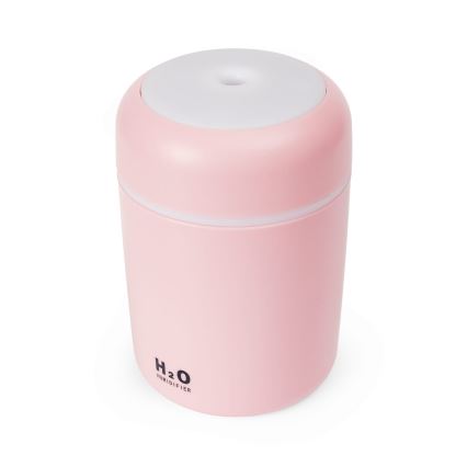 LED RGB Ultragarsinis aromato difuzorius ir oro drėkintuvas LED/2W 300ml rausva
