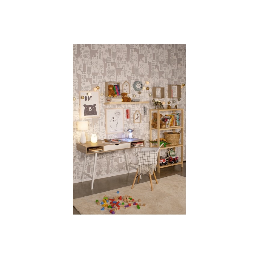 LED RGB Vaikiška jutiklinė lempa BEAR LED/0,8W/5V balta + USB
