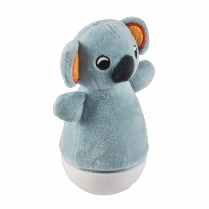 LED RGB Vaikiškas naktinis šviestuvas su melody 3xAAA/5V koala
