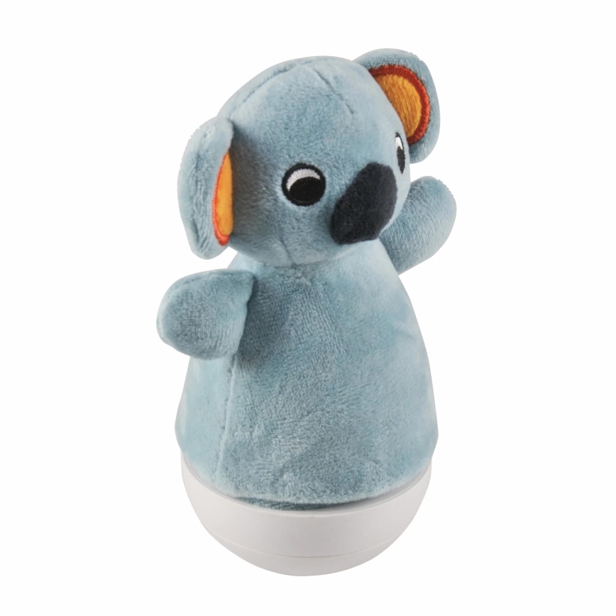 LED RGB Vaikiškas naktinis šviestuvas su melody 3xAAA/5V koala
