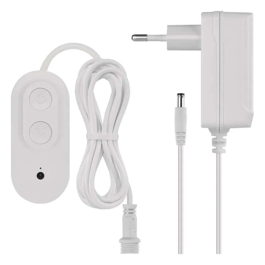 LED RGBIC+CCT Dekoratyvinė grandinėlė su prožektoriumi GoSmart 12xLED/7W/230V 255 cm Wi-Fi Tuya
