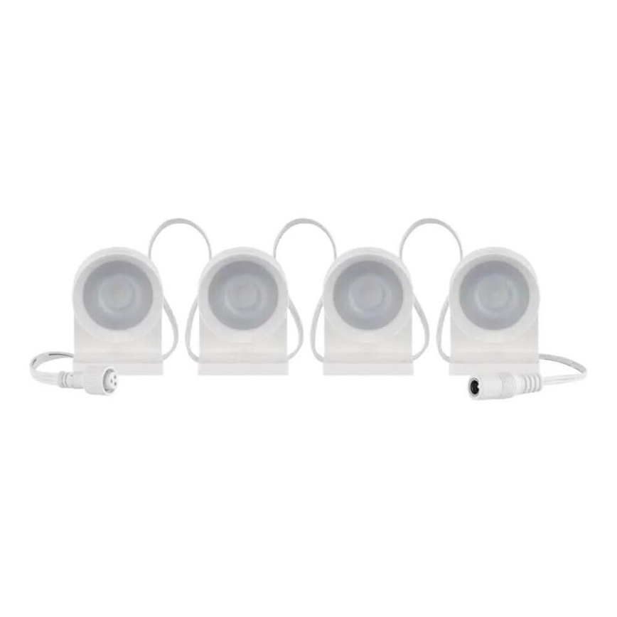 LED RGBIC+CCT Dekoratyvinė grandinėlė su prožektoriumi GoSmart - prailginimas 4xLED/7W/230V 85 cm Wi-Fi Tuya