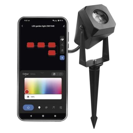 LED RGBIC Pritemdoma lauko lempa GoSmart - prailginimas LED/1,5W/230V 3000-6500K IP65 Wi-Fi Tuya
