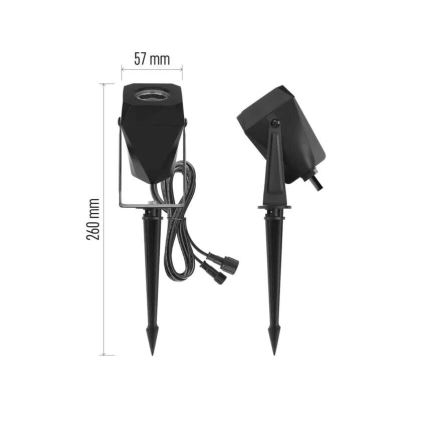 LED RGBIC Pritemdoma lauko lempa GoSmart - prailginimas LED/1,5W/230V 3000-6500K IP65 Wi-Fi Tuya