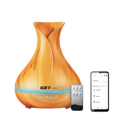 LED RGBW Aromato difuzorius ir oro drėkintuvas LED/230V 500 ml Wi-Fi + nuotolinio valdymo pultas