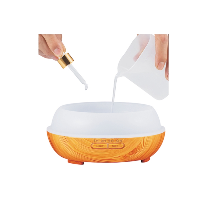 LED RGBW Aromato difuzorius ir oro drėkintuvas LED/230V 500 ml Wi-Fi + nuotolinio valdymo pultas