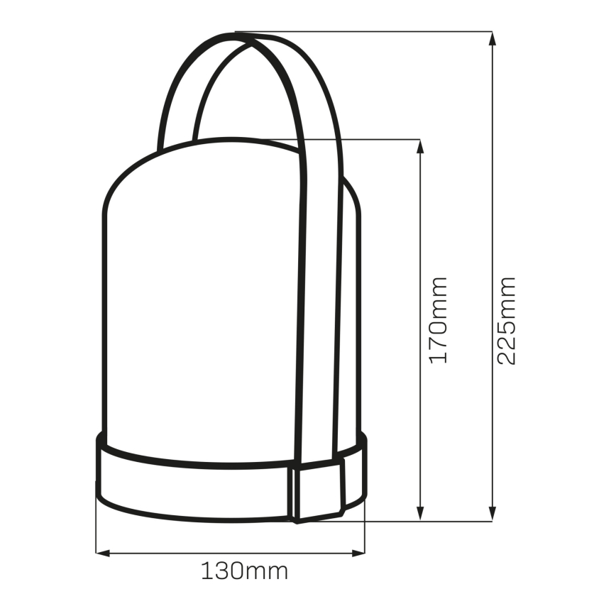 LED RGBW dekoratyvinė stalinė lempa MINORKA LED/0,3W/4,5V 3xAA