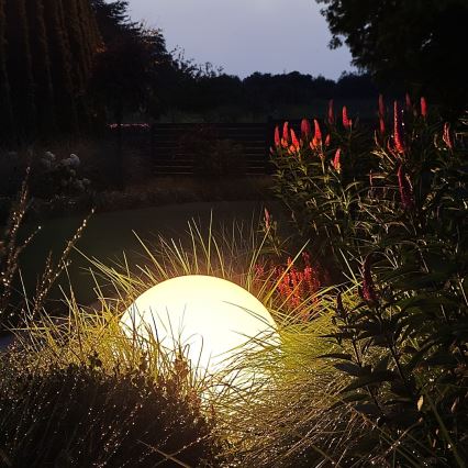 LED RGBW reguliuojama lauko lempa GLOBO 1xE27/12W/230V 2700-6500K skersm. 30 cm IP44 Wi-Fi