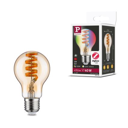 LED RGBW dimeriuojama lemputė FILAMENT E27/6,3W/230V 2200-6500K - Paulmann 29156