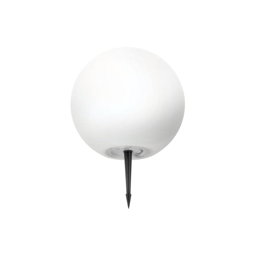 LED RGBW reguliuojamo ryškumo saulės lempa GARDEN BALL LED/5W/3,7V 3000K IP54 2200 mAh Ø 40 cm + nuotolinis pultelis