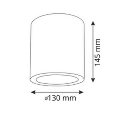 LED RGBW dimeriuojamas taškinis šviestuvas JUPITER 1xE27/6,5W/230V 2700-6500K Wi-Fi skersmuo 13 cm juodas