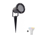 LED RGBW dimeriuojamas lauko šviestuvas BLAKE 1xGU10/4,8W/230V IP65 + nuotolinis valdymas