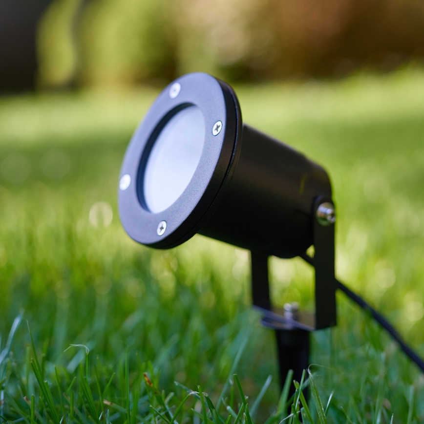 LED RGBW dimeriuojamas lauko šviestuvas BLAKE 1xGU10/4,8W/230V IP65 + nuotolinis valdymas