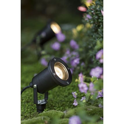LED RGBW dimeriuojamas lauko šviestuvas BLAKE 1xGU10/4,8W/230V IP65 + nuotolinis valdymas