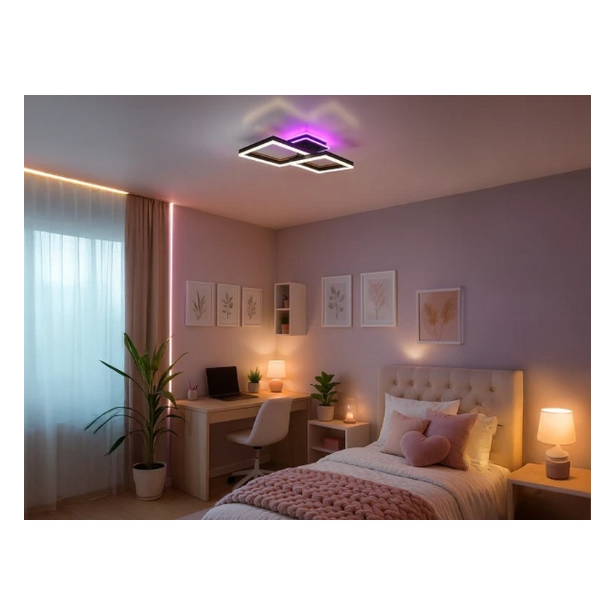 LED RGBW dimeriuojamas lubinis šviestuvas LED/75W/230V 3000-6500K + nuotolinis valdymas