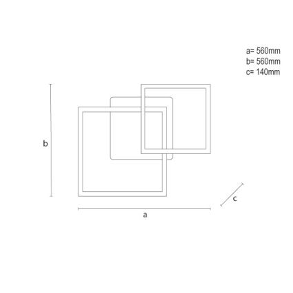 LED RGBW dimeriuojamas lubinis šviestuvas LED/75W/230V 3000-6500K + nuotolinis valdymas