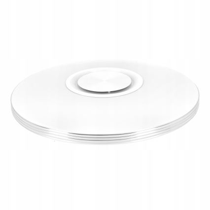 LED RGBW dimeriuojamas lubinis šviestuvas su garsiakalbiu, 60 W, 230 V, 3000–6000 K, skersmuo 40 cm, balta + nuotolinis valdymas