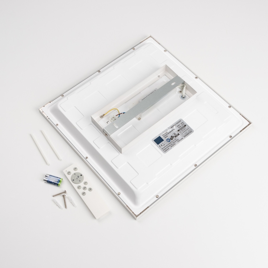 LED RGBW dimeriuojama paviršinė LED panelė/22W/230V 2700-6500K 29,5x59,5 cm balta + su nuotoliniu pultu