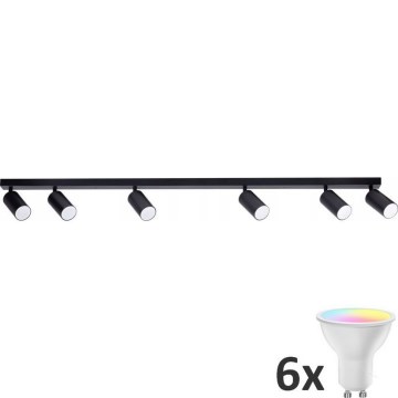 LED RGBW Dimeriuojamas taškinis šviestuvas ANGIE 6xGU10/6,5W/230V 2700-6500K