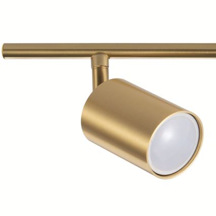 LED RGBW dimeriuojamas taškinis šviestuvas GOLDIE 2xGU10/4,8W/230V 3000K auksinis + nuotolinis valdymas