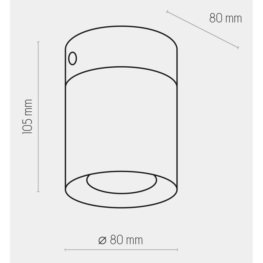 LED RGBW dimeriuojamas taškinis šviestuvas VICO 1xGU10/6,5W/230V 2700-6500K