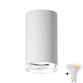 LED RGBW dimeriuojamas vonios kambario taškinis šviestuvas TURYN 1xGU10/6,5W/230V 2700-6500K Wi-Fi IP44 balta