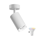 LED RGBW Dimeriuojamas vonios kambario taškinis šviestuvas TURYN 1xGU10/6,5W/230V 2700-6500K Wi-Fi IP44 balta
