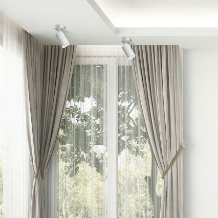 LED RGBW Dimeriuojamas vonios kambario taškinis šviestuvas TURYN 1xGU10/6,5W/230V 2700-6500K Wi-Fi IP44 balta