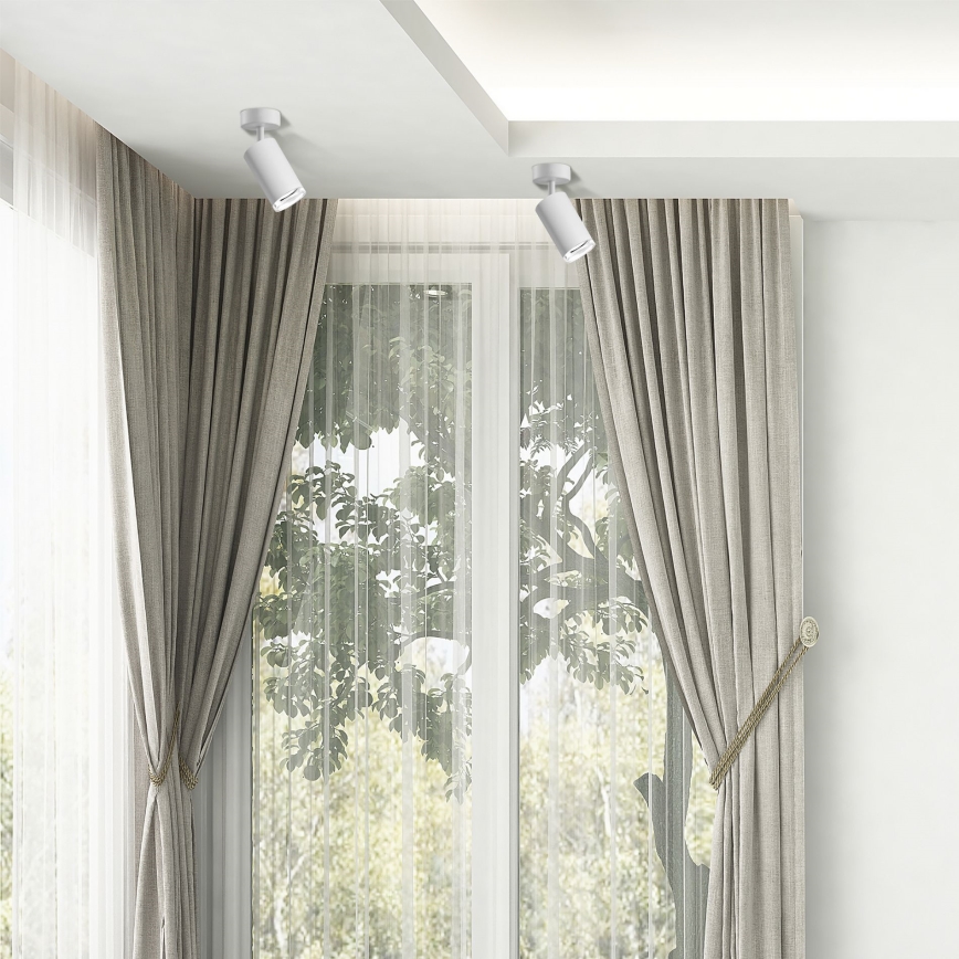 LED RGBW Dimeriuojamas vonios kambario taškinis šviestuvas TURYN 1xGU10/6W/230V 3000K Wi-Fi IP44 balta