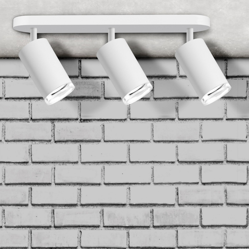 LED RGBW dimeriuojamas vonios kambario taškinis šviestuvas TURYN 3xGU10/6W/230V 3000K Wi-Fi IP44 balta