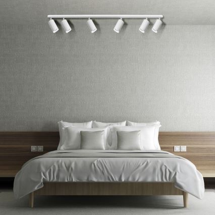 LED RGBW pritemdomas vonios kambario taškinis šviestuvas TURYN 6xGU10/6,5W/230V 2700-6500K Wi-Fi IP44 baltas