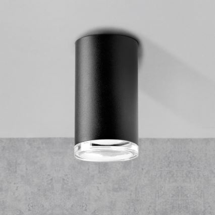 LED RGBW Dimeruojama vonios lubų šviestuvas TURYN 1xGU10/6,5W/230V 2700-6500K Wi-Fi IP44 juodas
