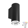 LED RGBW Dimmable vonios sieninis šviestuvas TURYN 1xGU10/6,5W/230V 2700-6500K Wi-Fi IP44 juodas