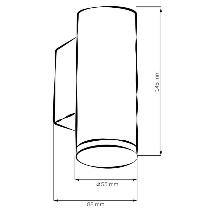 LED RGBW Dimmable vonios sieninis šviestuvas TURYN 1xGU10/6,5W/230V 2700-6500K Wi-Fi IP44 juodas