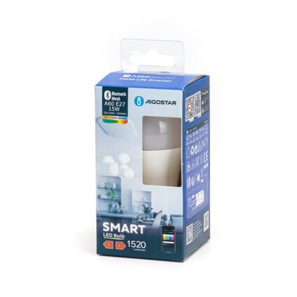 LED RGBW Reguliuojama lemputė MESH Išmanus A60 E27/15W/230V 2700-6500K - Aigostar